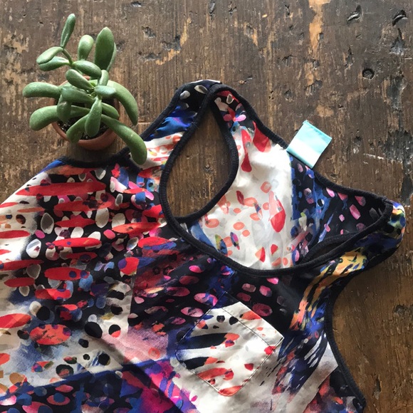 Tops - racerback multi-color shirt